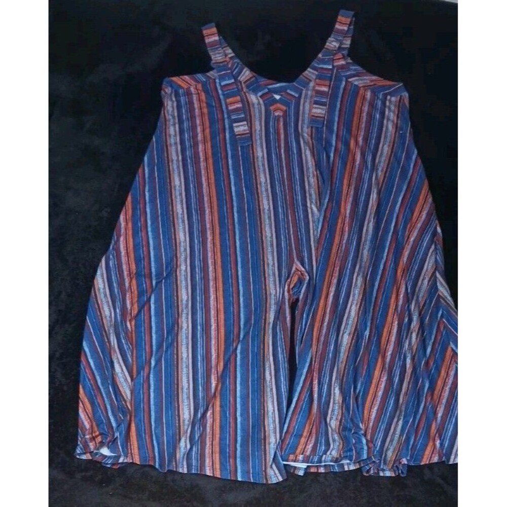Bloomchic Sleeveless Wide Leg Palazzo Jumpsuit Plus Size 18-20 Stripes Lagenlook